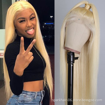 SPARK 613 Lace Front Wig,613 Hd Lace Frontal Wig,Blonde 613 Full Lace Wig Human Hair